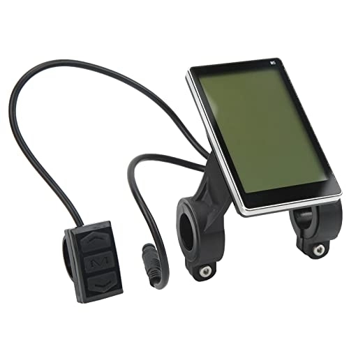 Fahrradcomputer : Alomejor Ebike LCD-Display, Elektrofahrrad M5 LCD-Panel-Bildschirm mit Wasserdichtem Anschluss, Elektroroller-Display-Messgerät Zur Modifikation