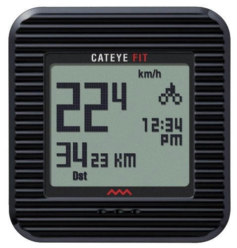 Fahrradcomputer : Cateye Fit Radfahren Computer / Schrittzähler Walking kabellos, 1603101, Schwarz, Einheitsgröße