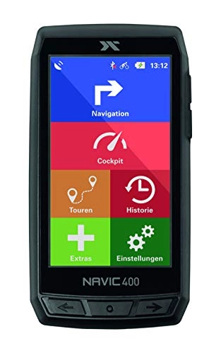 Fahrradcomputer : CICLO NAVIC 400 - Navigationsgerät zum Fahrradfahren und Wandern mit 4 Zoll farbigen Touch-Display