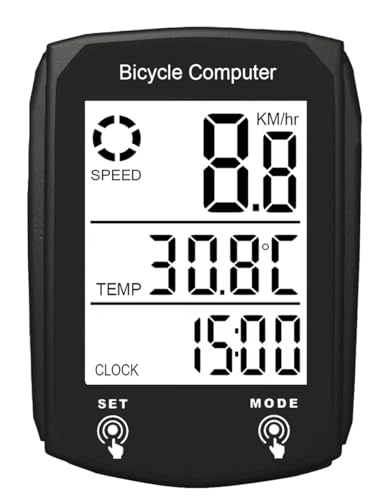 Fahrradcomputer : Fahrradcomputer Geschwindigkeitssensor für Radfahren Fahrrad Drehzahlsensor für Radcomputer Zyklus Digital Kilometerzähler Computer Wasserdicht LCD