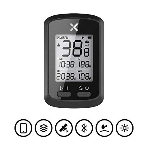 Fahrradcomputer : Fahrradcomputer GPS Drahtloser Tachometer Herzfrequenzmesser Wasserdichter MTB Rennrad-Tachometer