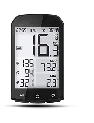 Fahrradcomputer : FENGHU Funktions Fahrrad Kilometerzähler GPS Bike Tachometer Computer Fahrrad Bluetooth Wireless Stoppuhr Kilometerzähler Radfahren 2, 9 Zoll LCD-Display mit App