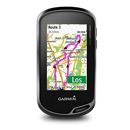 Fahrradcomputer : Garmin Oregon 700 - wasserdichtes GPS-Outdoor-Navi mit 3" (7, 6 cm) Farb-Touchscreen, vorinstallierter Basiskarte, Aktivitätsprofilen für Outdoorsportarten, Geocaching Live, WLAN
