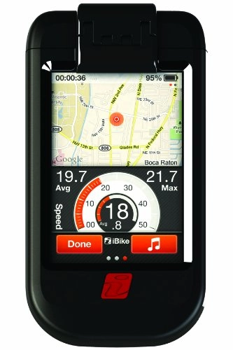 Fahrradcomputer : ibike Herzmonitor zur Montage am Fahrrad (für iPhone / iPod Touch) Schwarz