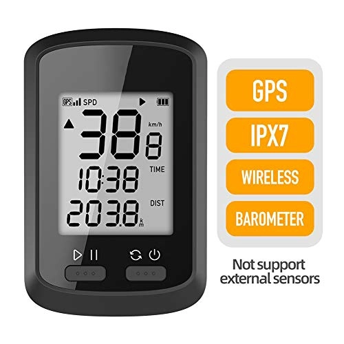 Fahrradcomputer : LYA Fahrrad GPS Computer, wasserdichte Drahtlose Bluetooth-GPS-Geschwindigkeitsmesser IPX7 Straßen-MTB Fahrrad-Pedometer Mit Auto-Hintergrundbeleuchtung