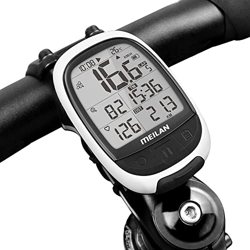 Fahrradcomputer : Meilan GPS-Core-Fahrradcodetabelle M2 Bluetooth ANT + Verbindung- Herzfrequenzgurt und Leistungsmesser, Fahrradcomputer