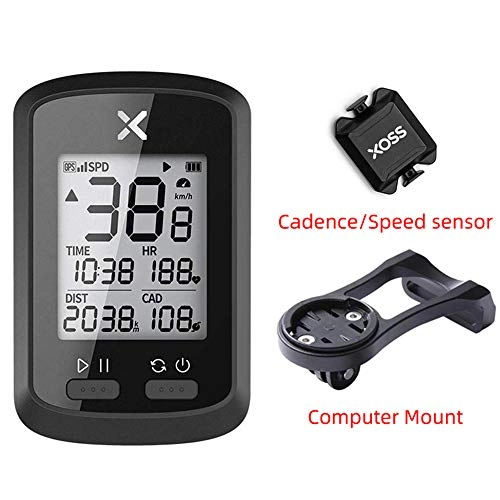 Fahrradcomputer : Mini-Fahrrad-Computer Funk-GPS-Geschwindigkeitsmesser Wasserdicht Gem IPX7 Racing MTB Fahrrad Bluetooth 5.0 ANT + Mit Speed & Cadence Sensor