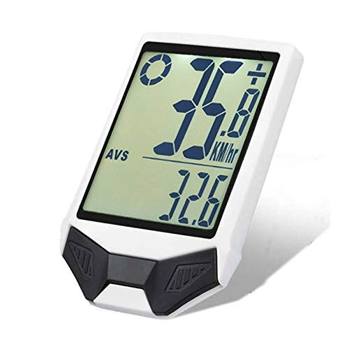 Fahrradcomputer : New Multifunctional Wireless Bicycle Tachometer, Bicycle Computer, Nightlight, Waterproof (Color?White)