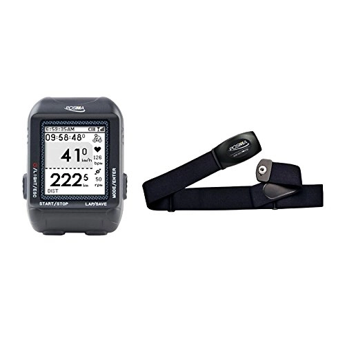 Fahrradcomputer : posma D3 GPS Fahrrad-Tacho Kilometerzähler mit bhr20 Herzfrequenz Monitor, Navigation, ant + Support strava und mapmyride