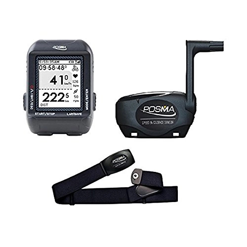 Fahrradcomputer : posma D3 GPS Fahrrad-Tacho mit Navigation, ant + Support strava und mapmyride (bhr20 Herzfrequenz Monitor und bcb20 Speed / Cadence Sensor Bundle Option erhältlich)