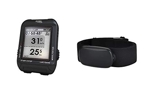 Fahrradcomputer : POSMA D3 GPS Fahrradcomputer Tachometer Kilometerzähler BHR30 Bluetooth ANT+ Dual-Modus Herzfrequenzmonitor Brustgurt Value Kit