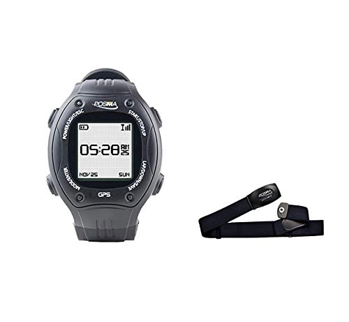 Fahrradcomputer : Posma W2 GPS Lauf-Sport Armbanduhr mit Navigation, ANT+ 2, 4GHz Datenaustausch Bündel mit BHR20 Herzfrequenzmesser