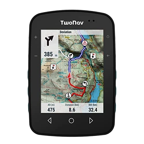 Fahrradcomputer : TwoNav Terra, Outdoor GPS mit 3, 7-Zoll-Breitbild für Berg, Wandern, Fahrrad oder Navigation mit Karten enthalten | Laut World of MTB bestes des Jahres 2023