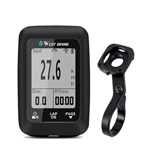 Fahrradcomputer : VORCOOL Wasserdichter Fahrradkilometer Drahtloser Fahrradcomputer Multifunktionaler Tachometer GPS-Anzeige Nachtfahrunterstützung für Mountainbike