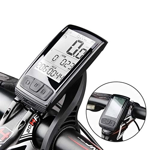 Fahrradcomputer : xunlei Fahrrad Tachometer Cycling Wiederaufladbare Wireless Fahrrad Computer Mit Herzfrequenz-Monitor Temperatur Bluetooth4.0 Radfahren Tachometer Bike Stoppuhr