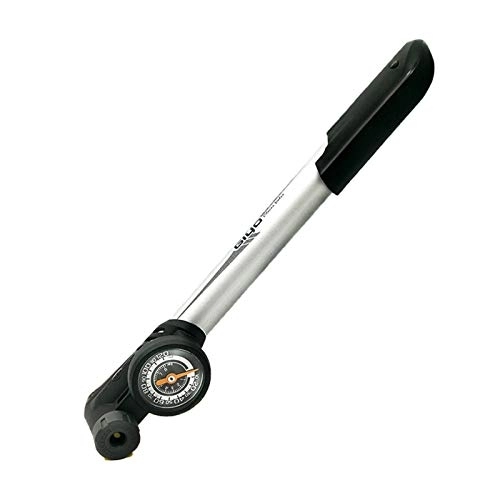Fahrradpumpen : ACEACE Mini-Fahrradpumpe mit Manometer tragbarer 120psi-Fahrrad-Luftpumpe Presta- und Schrader-Ventil-Reifen-Inflator-Rad-Zubehör (Color : Black)
