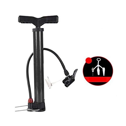 Fahrradpumpen : Aishanghuayi Fahrradpumpe, tragbares Hochspannungs-Elektrofahrzeug for den Haushalt, Basketball-Fahrradpumpe, for alle Ventile geeignet (Color : Black A)