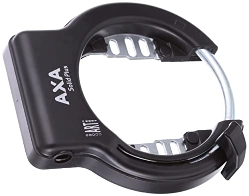 Fahrradpumpen : AXA Unisex – Erwachsene Solid Plus FahrradSchloss, schwarz, One-Size
