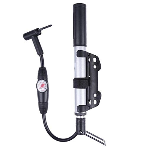 Fahrradpumpen : CXKSB Inflator 120. PSI Fahrradpumpe mit Gauge 8 bar Hochdruck Handpumpenschlauch Luftaufblaser Fahrrad Reifenfüller Stoßgabel Reifenpumpe Einfach zu verwenden