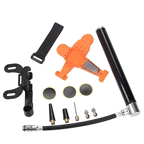 Fahrradpumpen : Eastbride Fahrrad-Mini-Inflator, Werkzeugsatz zur Reparatur von Fahrradreifen, Aluminium-Inflator für Presta & Schrader-Ventil