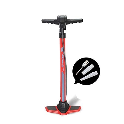 Fahrradpumpen : Fahrrad-Hochdruckpumpe Tragbare Luftpumpe Luftverdichter-Gummireifen Autoreifen Pump Andere Inflatables (Color : Red)