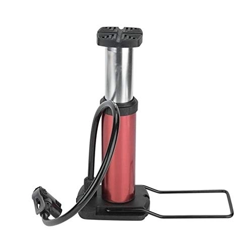 Fahrradpumpen : Fahrradzubehör Aluminium-Legierung Fahrrad-Pumpe Mini Bike Standpumpe Fuß Aktivfahrradluftpumpe Ventil MTB Mountain Bike Pump ( Color : Red )