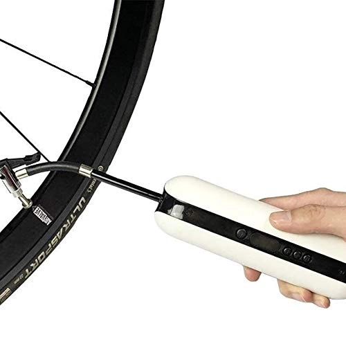 Fahrradpumpen : HLR Fahrrad Pumpe Mini Fahrradpumpe Fahrrad-Pumpe USB-Ladefahrrad Electic Hochdruck-Standpumpe mit LCD-Druck Dispay for Straßen-MTB Fahrrad und Auto leichte, tragbare for Rennräder und Mountainbikes