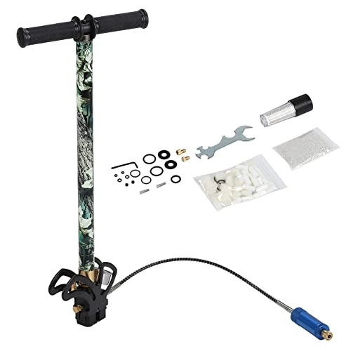 Fahrradpumpen : Hochdruck-Standpumpe mit 6000PSI-Messgerät, 0-30 MPa (4500PSI) Boost-Up-Inflator mit Öl-Wasser-Abscheider für Fahrrad-Autozylinder, Labortests