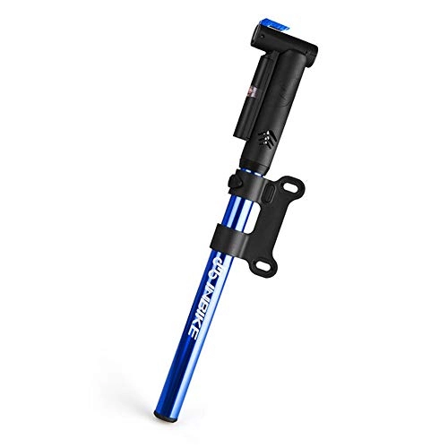 Fahrradpumpen : JSX Tragbare Fahrradpumpe mit Manometer Tragbare Fahrradluftpumpe 120 PSI Alloy Floor Track Reifenfüller Passend für Presta und Schrader Blau