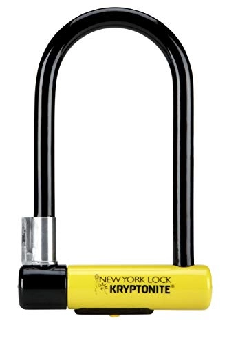 Fahrradpumpen : Kryptonite New York Lock Standard (10x20cm) Fahrradschloss, Yellow, 10 x 20 cm