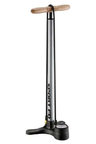 Fahrradpumpen : Lezyne Standluftpumpe Sport Floor, Silber-Metallic, 66.5 cm, 1-FP-SPFLDR-V206