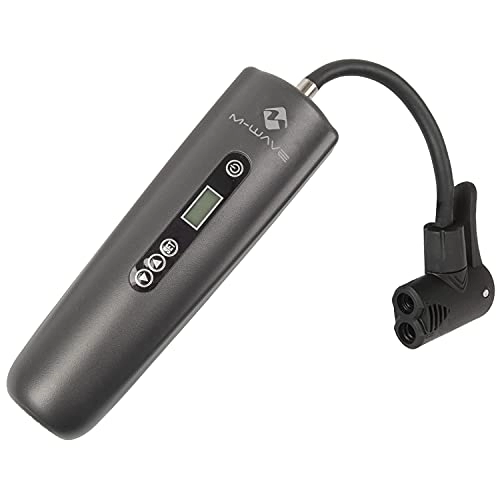 Fahrradpumpen : M-Wave Unisex – Erwachsene Elumatik USB 2 Elektrische Pumpe, Graphit, 17, 8 x 5, 5 x 5, 3 cm