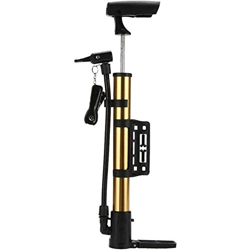 Fahrradpumpen : Mini Fahrradpumpe Fahrradpumpe, bewegliche Pumpen-Fahrrad-Mini-Luftpumpe, Fahrradaußenreitausrüstung (Color : Gold)