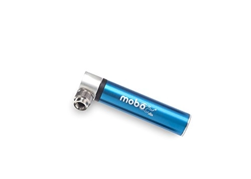 Fahrradpumpen : Mobo Air tragbar Mini Bike Pumpe (10, 2 cm) – Schrader & Presta kompatibel, die perfekt für BMX, Road, Mountain Fahrrad Reifen; Basketball, Fußball, Fußball, blau