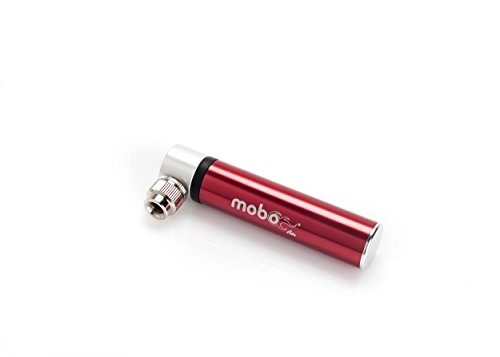 Fahrradpumpen : Mobo Air tragbar Mini Bike Pumpe (10, 2 cm) – Schrader & Presta kompatibel, die perfekt für BMX, Road, Mountain Fahrrad Reifen; Basketball, Fußball, Fußball, rot