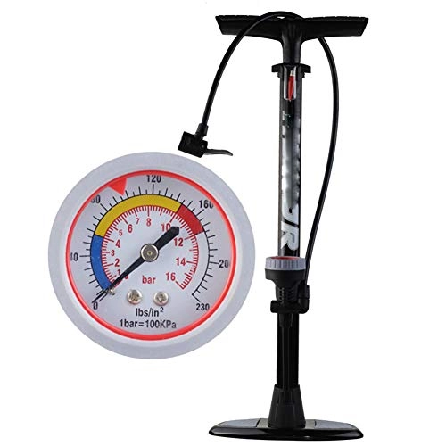 Fahrradpumpen : NSSZ Fußpumpe Hochdruck mit Barometer Handpumpe Pumpe Fahrradpumpe