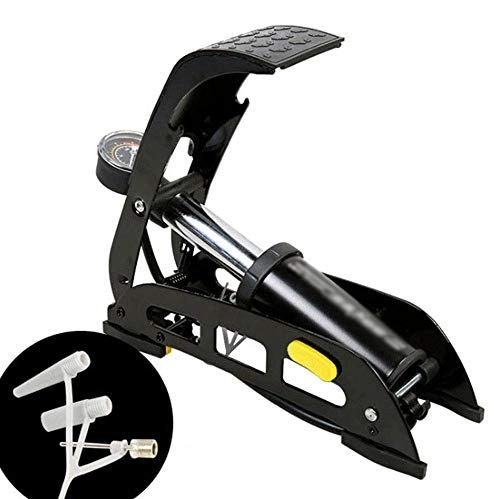 Fahrradpumpen : OhLt-j Fahrradreifenpumpe, Hochdruck-Handpumpe Max 140PSI - tragbar, kompakt, langlebig und schnell und einfach for Straen-, Berg- und BMX-Fahrrder, schwarz