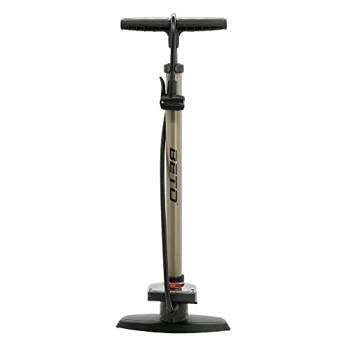 Fahrradpumpen : P4B | Standpumpe mit extra grossem Manometer | Fahrradpumpe Luftpumpe - für alle Ventile