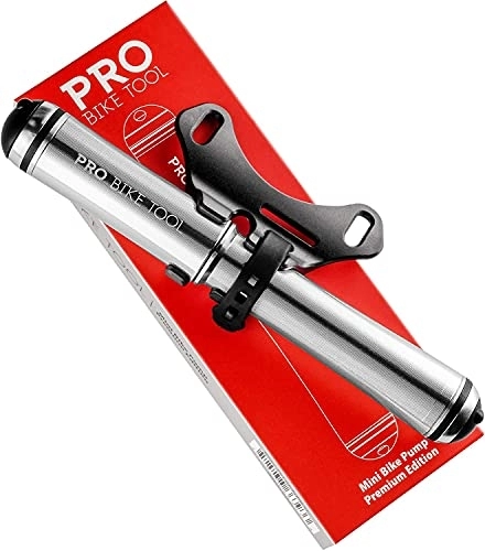Fahrradpumpen : PRO BIKE TOOL Mini Bike Pump Premium Edition - Passend für Presta- und Schrader-Ventile - Hochdruck PSI - Fahrrad-Reifenpumpe für Rennräder und Mountainbikes