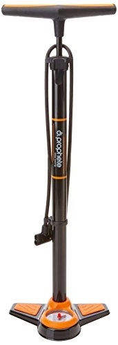Fahrradpumpen : Prophete Luftpumpe, Standluftpumpe für alle Ventilarten, Farbe schwarz / orange