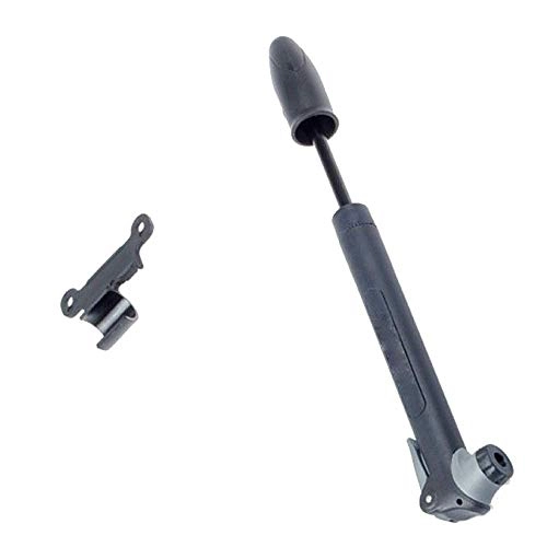Fahrradpumpen : Qiutianchen Fahrradpumpe aus Kunststoff MTB Fahrradhalterung Ventil Microminifahrrad-Pumpe geeignet for Fahrräder (Color : Black, Size : 23cm)