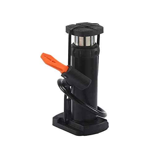 Fahrradpumpen : QQZQQ Fahrrad Pumpe Fußpumpe Fahrrad Pumpe Tragbar Standluftpumpe, passend for alle Fahrrad, for Ventil mit Presta- und Schrader (Color : Black)