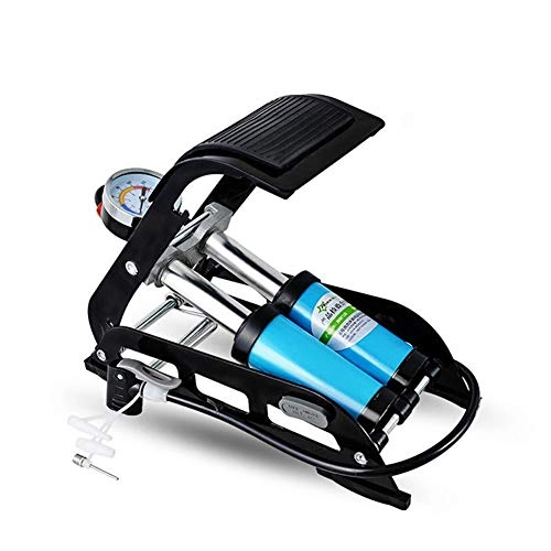 Fahrradpumpen : Ramingt-Home Fahrrad Standpumpe Radfahren Bike Hochdruck-Reifen-Luft aufblasbare Pumpe Fußpumpe mit Manometer for Auto-Fahrrad-Pumpe für Gebirgsfahrrad (Color : Black, Size : 2#)