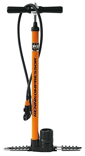 Fahrradpumpen : Rennkompressor SKS Metall orange - mit Schlauch 2150 Multi Valve
