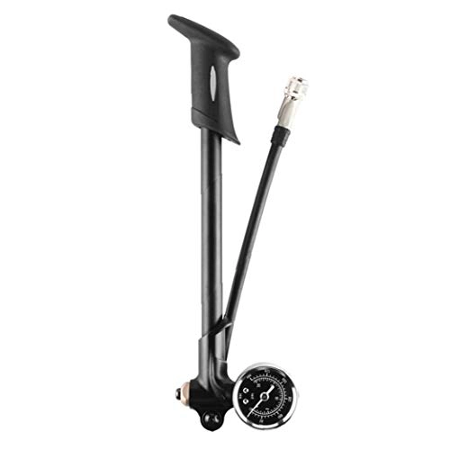 Fahrradpumpen : Sanfiyya Fahrradpumpe mit Manometer 300PSI Druck Tragbare Mini-Gebirgsfahrrad-Pumpen-Fahrrad-Air Federgabel und Hinterradfederung Pump