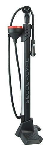 Fahrradpumpen : Selle Royal Unisex-Erwachsene Volturno Premium Bike Standpumpe, schwarz, Medium