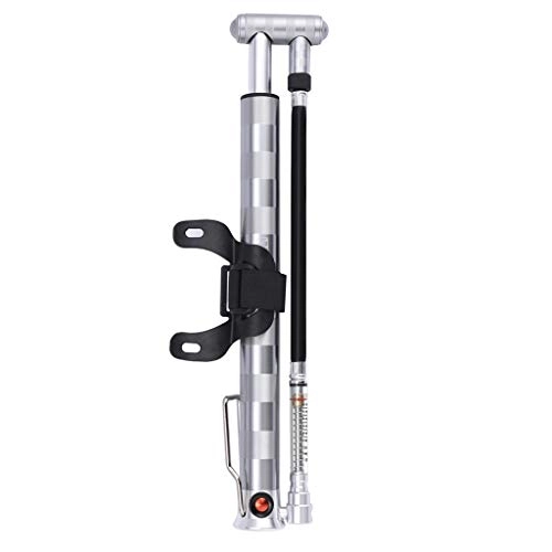 Fahrradpumpen : Standpumpe mit Manometer Fahrrad Standluftpumpe Luftventil Miniventil für Presta und Schrader Ventile