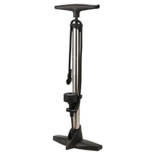 Fahrradpumpen : Ultrey Fahrradpumpe Pro Luftpumpe Standpumpe Hochdruck, Edelstahl - Einstellbare Höhe:62-105cm
