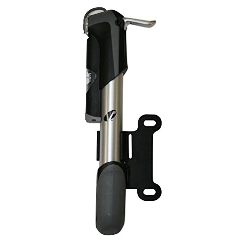 Fahrradpumpen : VAVERT 20, 3 cm Mini-Pumpe aus Legierung mit Inline-Messgerät, Schwarz, Größe S
