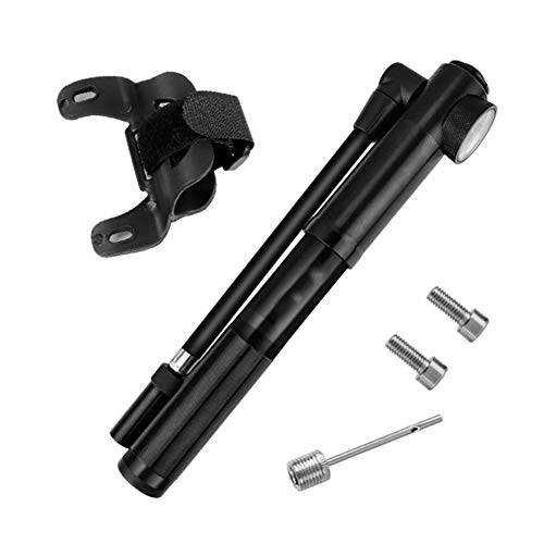 Fahrradpumpen : WY 360 Grad Drehbar Trachea-Fahrradpumpe Hochdruck Portable for MTB Inflator GF-T06 (Color : Black)